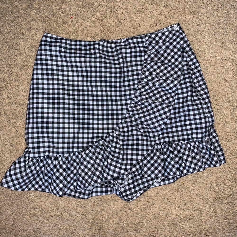 Gingham Skort